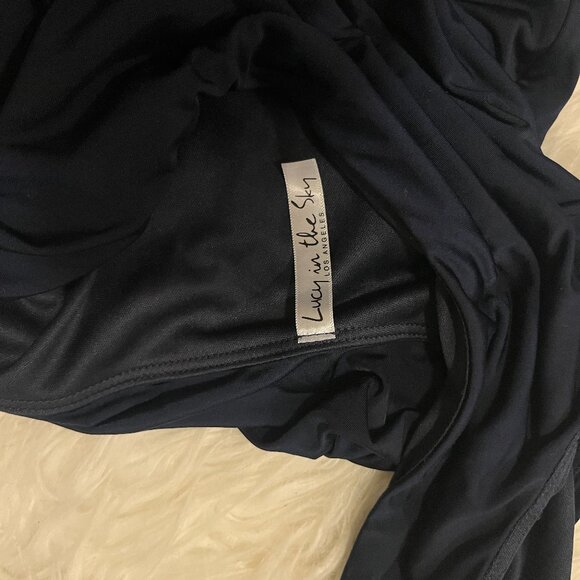 Lucy in the Sky One Shoulder Cutout Mini Bodycon Dress in Navy Medium - Picture 4 of 6